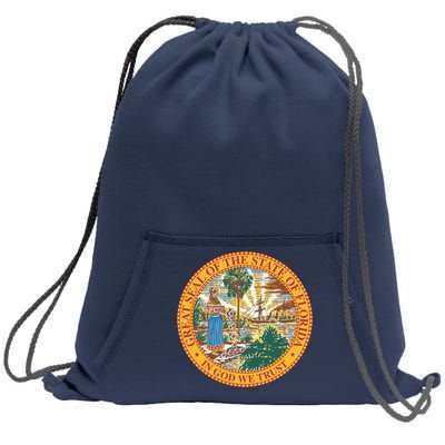 Florida State Seal Sweatshirt Cinch Pack Bag