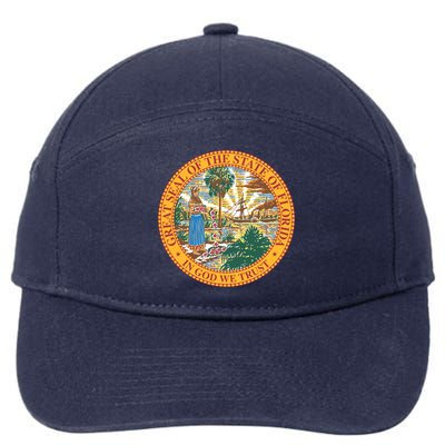 Florida State Seal 7-Panel Snapback Hat