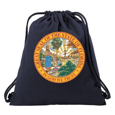 Florida State Seal Drawstring Bag