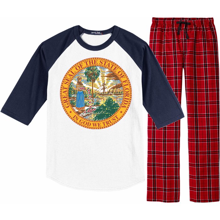 Florida State Seal Raglan Sleeve Pajama Set