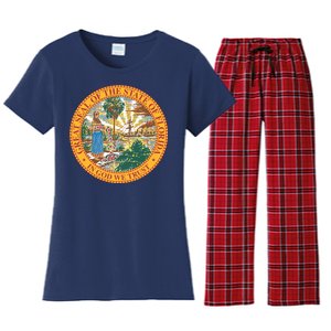 Florida State Seal Women's Flannel Pajama Set