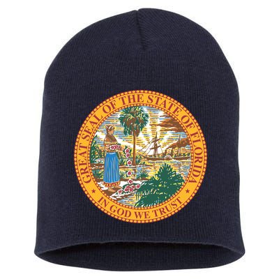 Florida State Seal Short Acrylic Beanie