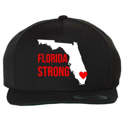 Florida Strong Hurricane Irma Support Wool Snapback Cap