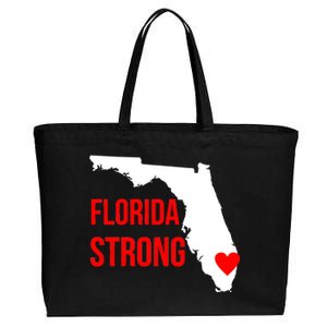 Florida Strong Hurricane Irma Support Cotton Canvas Jumbo Tote