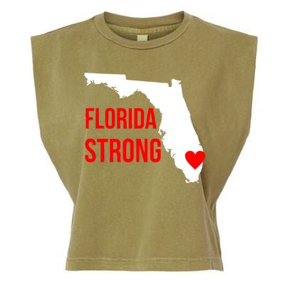 Florida Strong Hurricane Irma Support Garment-Dyed Women's Muscle Tee