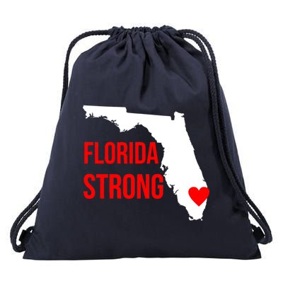 Florida Strong Hurricane Irma Support Drawstring Bag