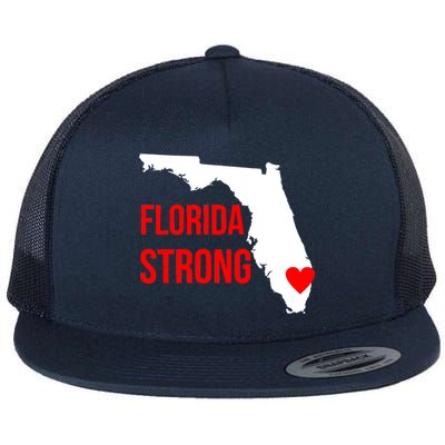 Florida Strong Hurricane Irma Support Flat Bill Trucker Hat