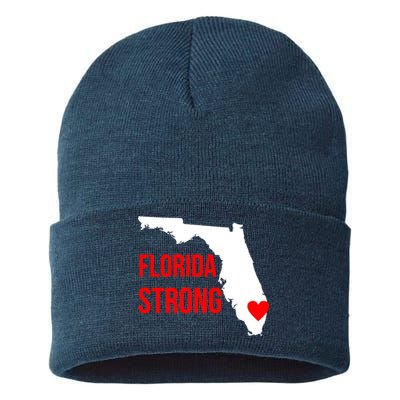 Florida Strong Hurricane Irma Support Sustainable Knit Beanie