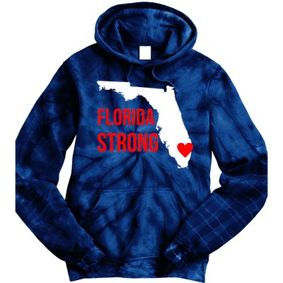 Florida Strong Hurricane Irma Support Tie Dye Hoodie