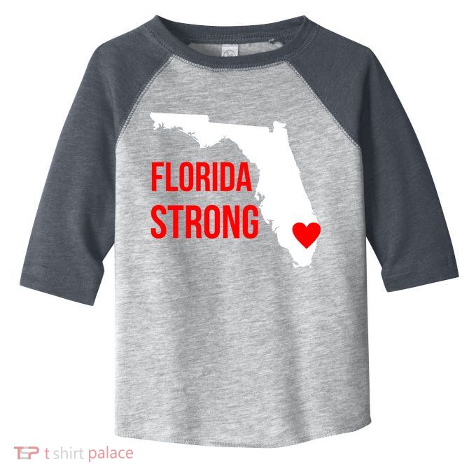Florida Strong Hurricane Irma Support Toddler Fine Jersey T-Shirt
