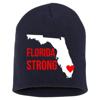 Florida Strong Hurricane Irma Support Short Acrylic Beanie