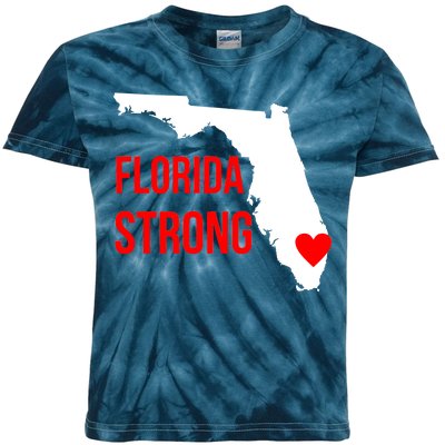 Florida Strong Hurricane Irma Support Kids Tie-Dye T-Shirt