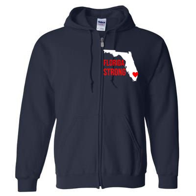 Florida Strong Hurricane Irma Support Full Zip Hoodie