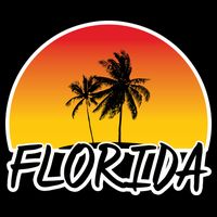 Florida Sunset Palm trees  Performance Shirt