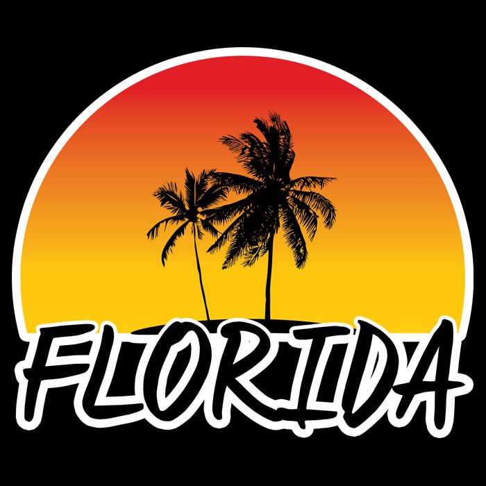 Florida Sunset Palm trees  Performance Shirt