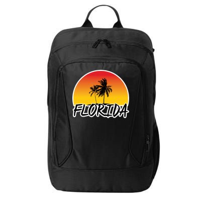 Florida Sunset Palm trees  City Backpack