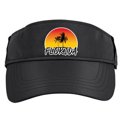 Florida Sunset Palm trees  Adult Drive Performance Visor