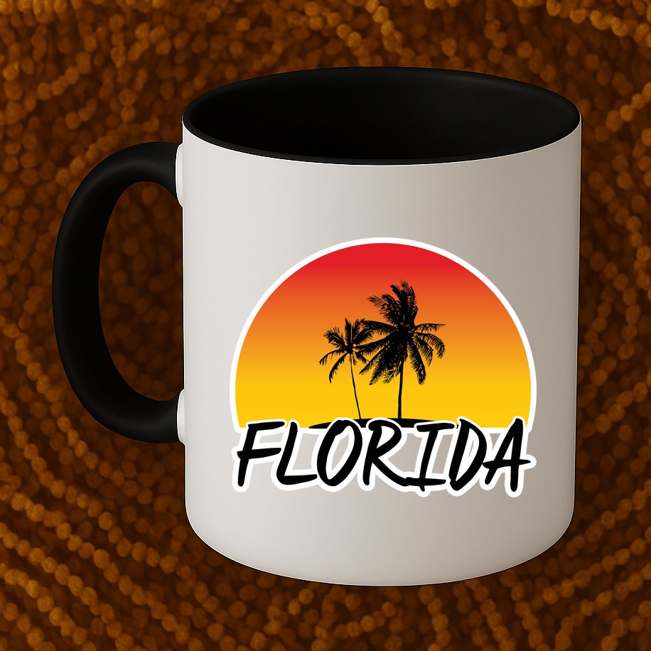 Florida Sunset Palm trees  Mug