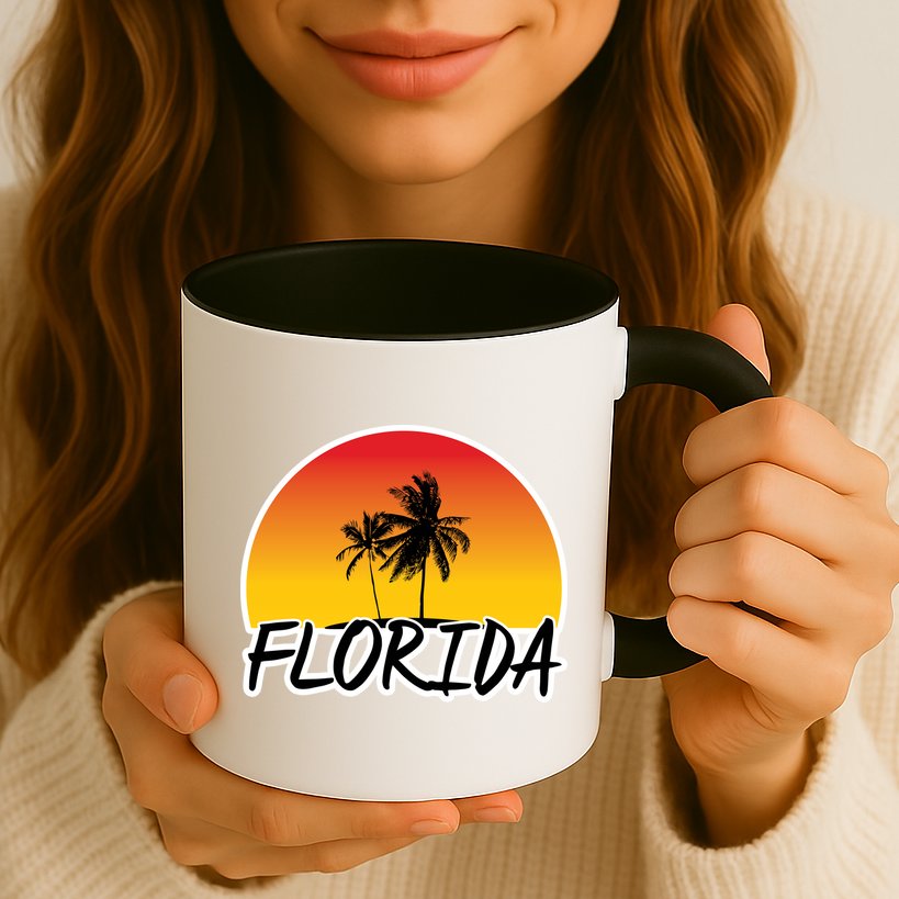 Florida Sunset Palm trees  Mug
