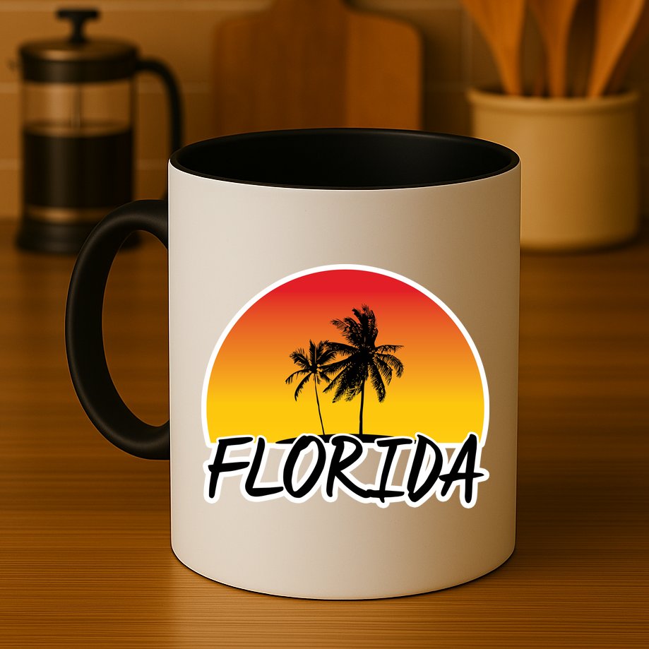 Florida Sunset Palm trees  Mug