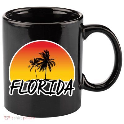 Florida Sunset Palm trees  11oz C Handle Ceramic Mug