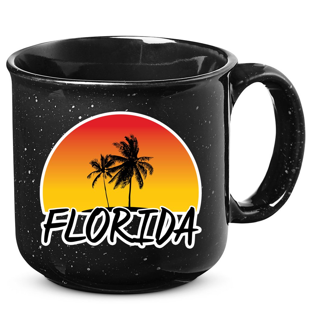 Florida Sunset Palm trees  15oz Campfire Ceramic Mug