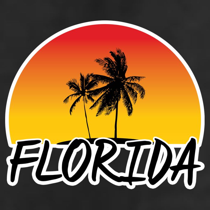 Florida Sunset Palm trees  25L Jumbo Tote