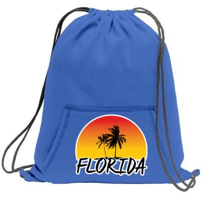 Florida Sunset Palm trees  Sweatshirt Cinch Pack Bag