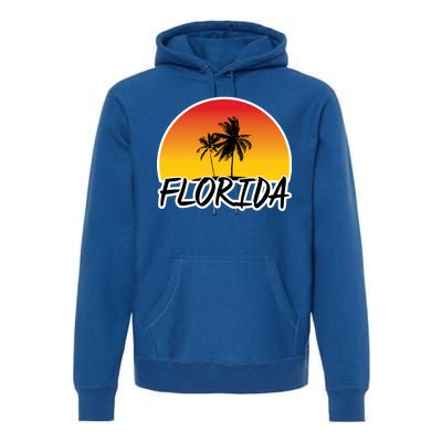 Florida Sunset Palm trees  Premium Hoodie