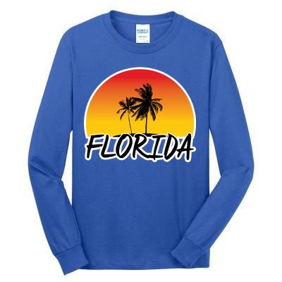 Florida Sunset Palm trees  Tall Long Sleeve T-Shirt