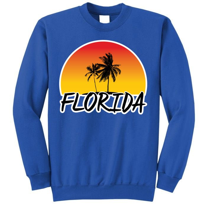 Florida Sunset Palm trees  Tall Sweatshirt