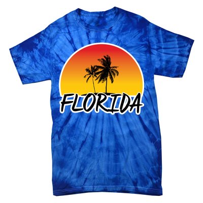 Florida Sunset Palm trees  Tie-Dye T-Shirt