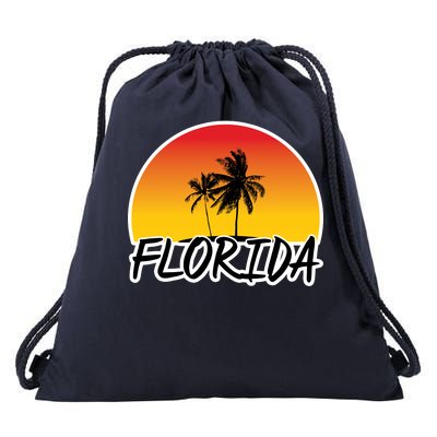 Florida Sunset Palm trees  Drawstring Bag