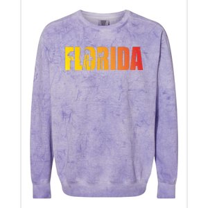 Florida Sunshine Logo Colorblast Crewneck Sweatshirt