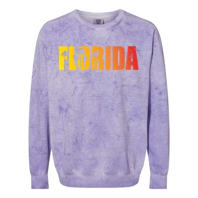 Florida Sunshine Logo Colorblast Crewneck Sweatshirt