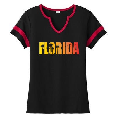 Florida Sunshine Logo Ladies Halftime Notch Neck Tee