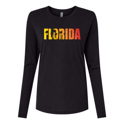 Florida Sunshine Logo Womens Cotton Relaxed Long Sleeve T-Shirt