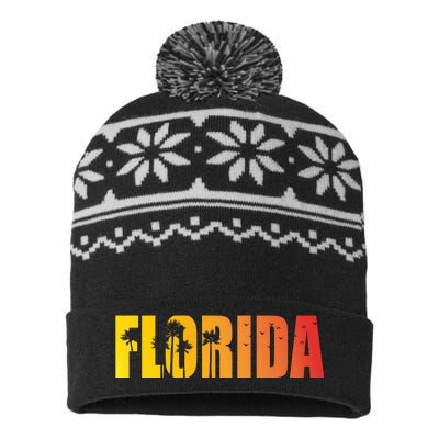 Florida Sunshine Logo USA-Made Snowflake Beanie