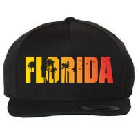 Florida Sunshine Logo Wool Snapback Cap