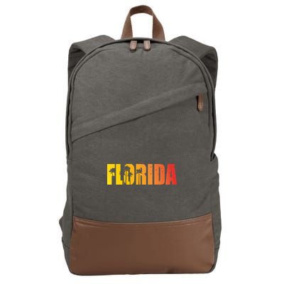 Florida Sunshine Logo Cotton Canvas Backpack