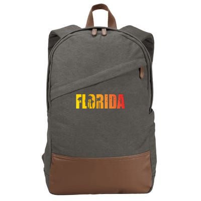 Florida Sunshine Logo Cotton Canvas Backpack