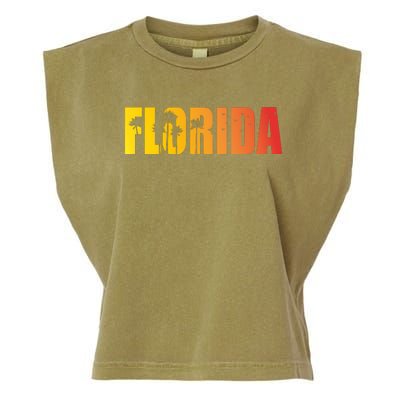 Florida Sunshine Logo Garment-Dyed Women's Muscle Tee