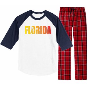 Florida Sunshine Logo Raglan Sleeve Pajama Set