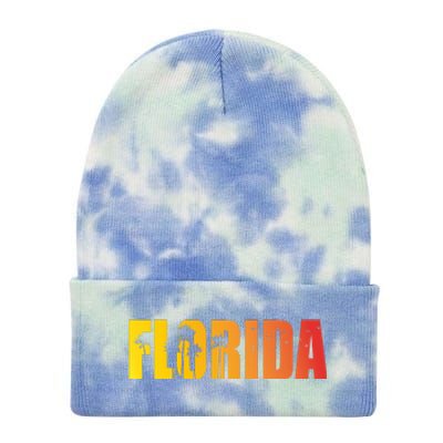 Florida Sunshine Logo Tie Dye 12in Knit Beanie