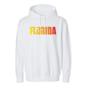 Florida Sunshine Logo Garment-Dyed Fleece Hoodie