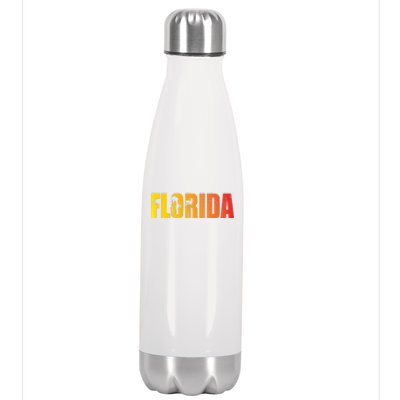 Florida Sunshine Logo Stainless Steel Insulated Water Bottle