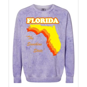 Florida The Sunshine State Colorblast Crewneck Sweatshirt