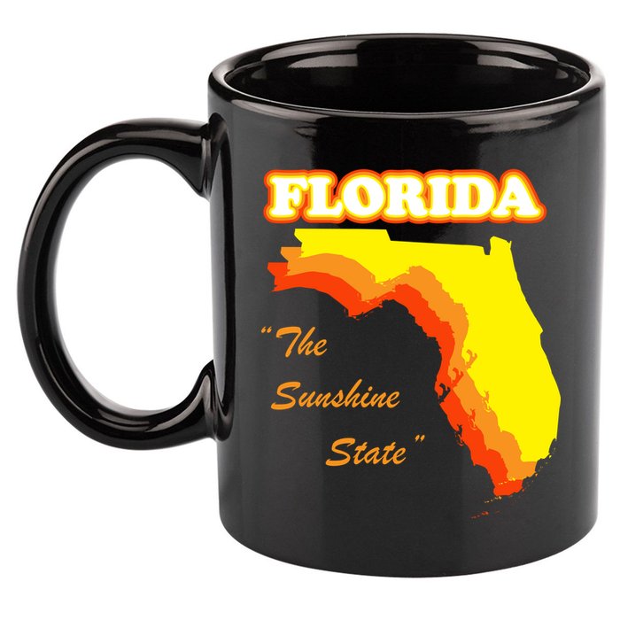 Florida The Sunshine State 11oz C Handle Ceramic Mug