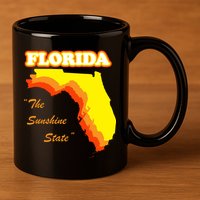 Florida The Sunshine State 11oz C Handle Ceramic Mug