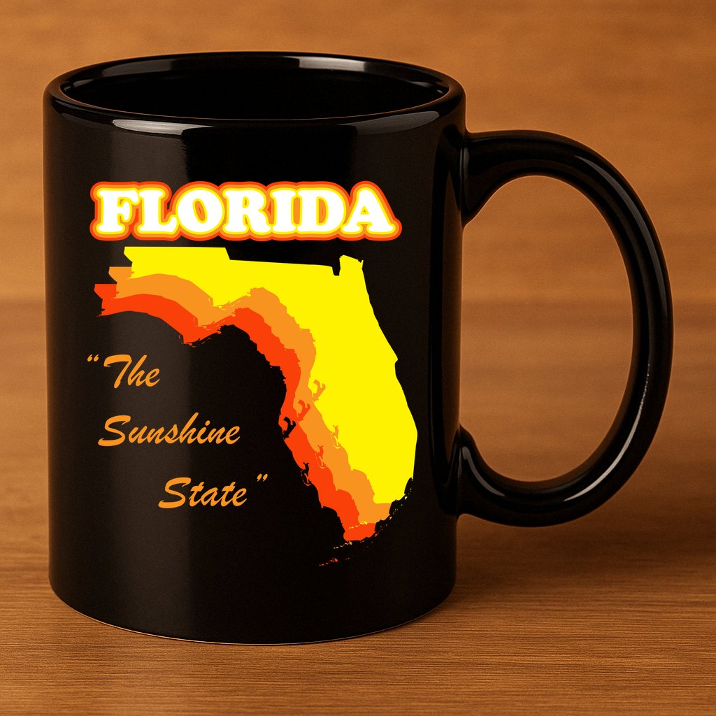 Florida The Sunshine State 11oz C Handle Ceramic Mug